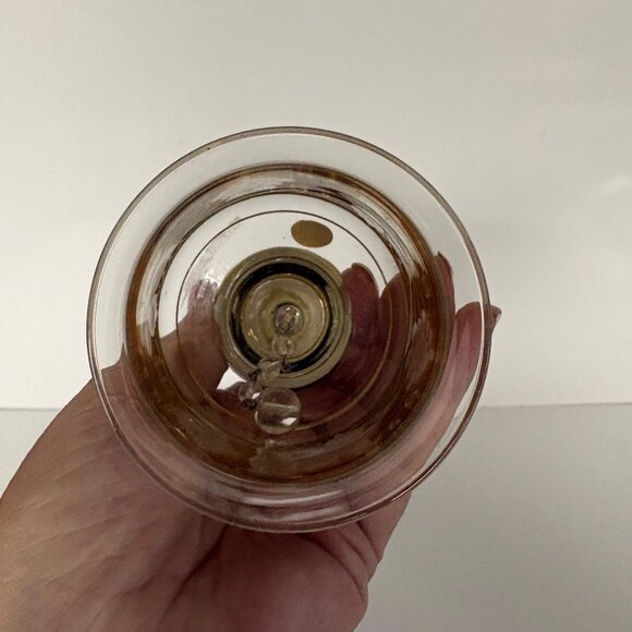 Western Germany Hand-Painted Porcelain Girl Glass Bell Gold Trim Grapevine VTG - Picture 8 of 10